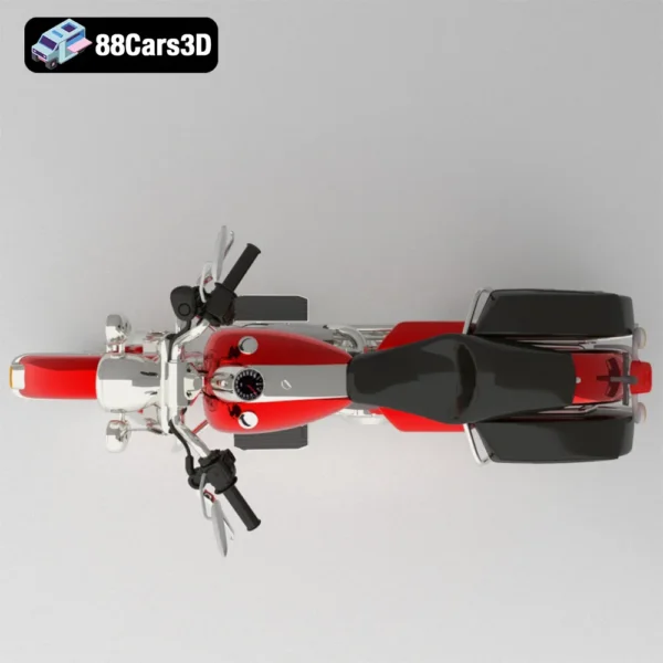 harley davidson road king -004 Harley Davidson Road King 3D Model