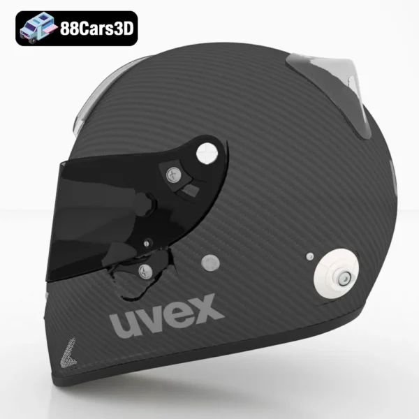 helm_uvex_fp5_carbon_002 Uvex FP 5 Carbon Helmet 3D Model