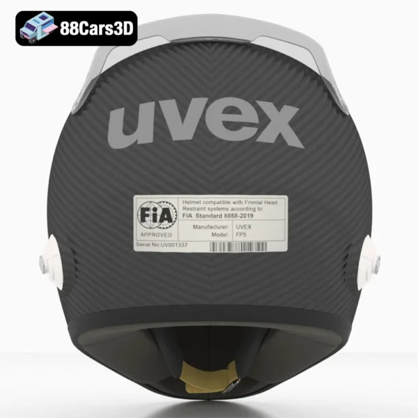 helm_uvex_fp5_carbon_003 Uvex FP 5 Carbon Helmet 3D Model