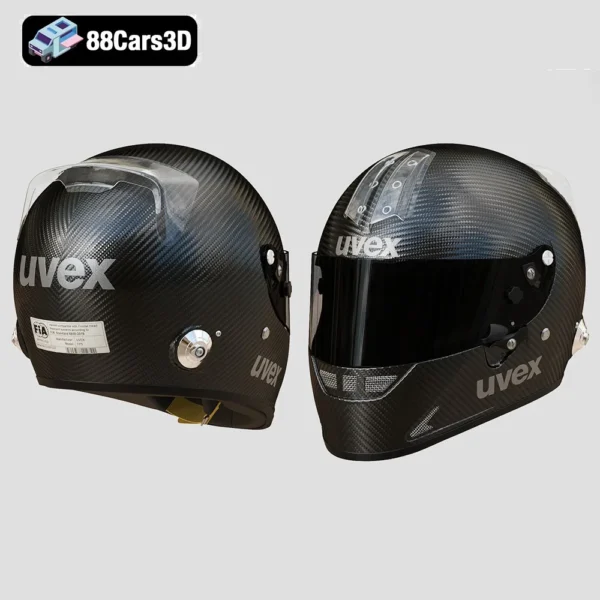 helm_uvex_fp5_carbon_004 Uvex FP 5 Carbon Helmet 3D Model