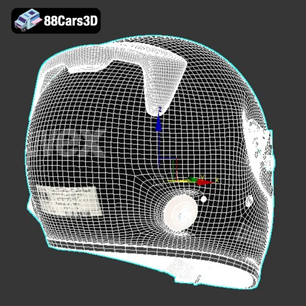 helm_uvex_fp5_carbon_006 Uvex FP 5 Carbon Helmet 3D Model
