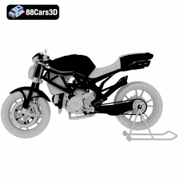 Ducati Monster (896 Style) 3D Model