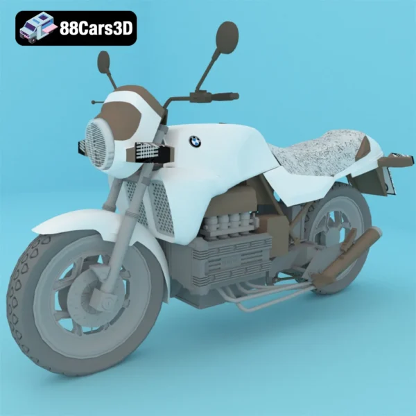 BMW K100 Custom (2021 Style) 3D Model