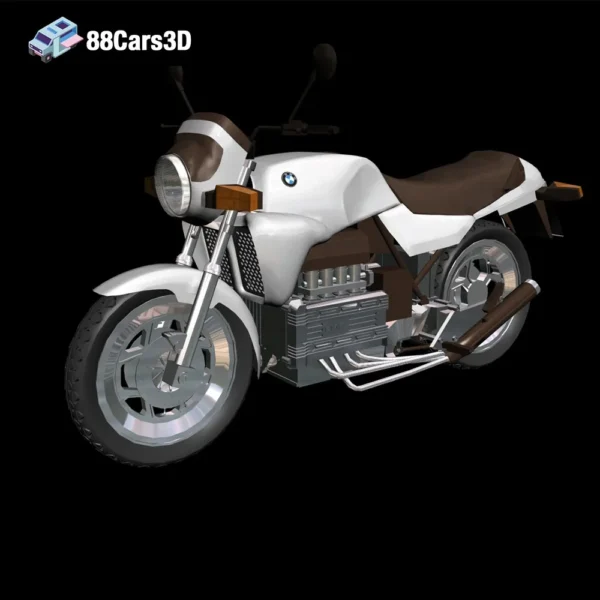 mototsikly-bmw-k-100-109-249 BMW K100 Custom (2021 Style) 3D Model