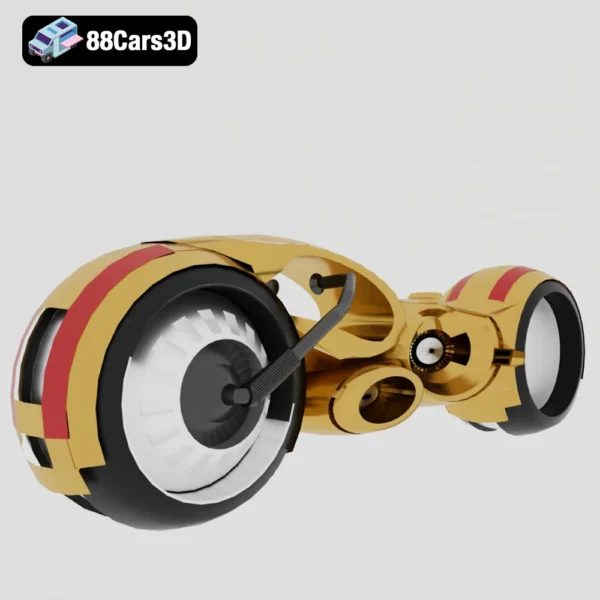Modern Electric Motorcycle 3D Model
