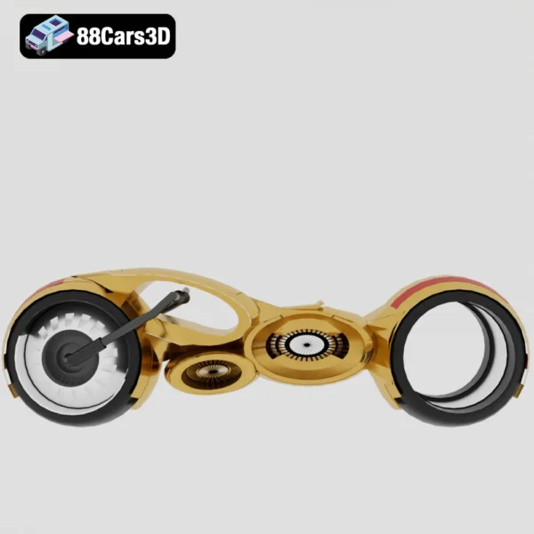 Modern Electric Motorcycle 3D Model