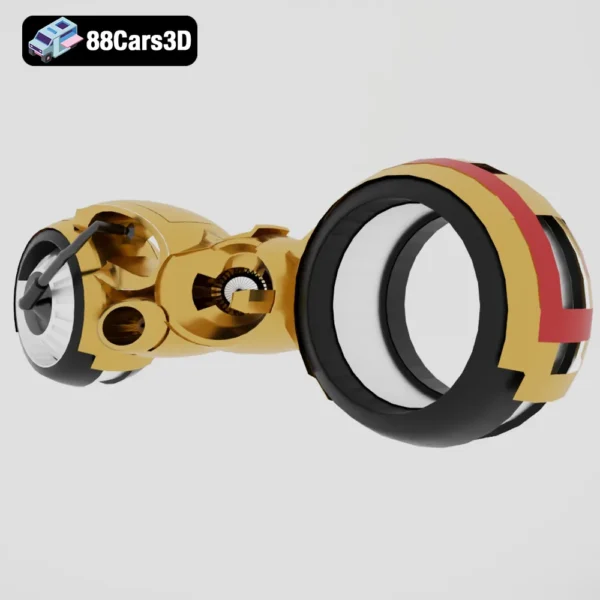 Modern Electric Motorcycle 3D Model