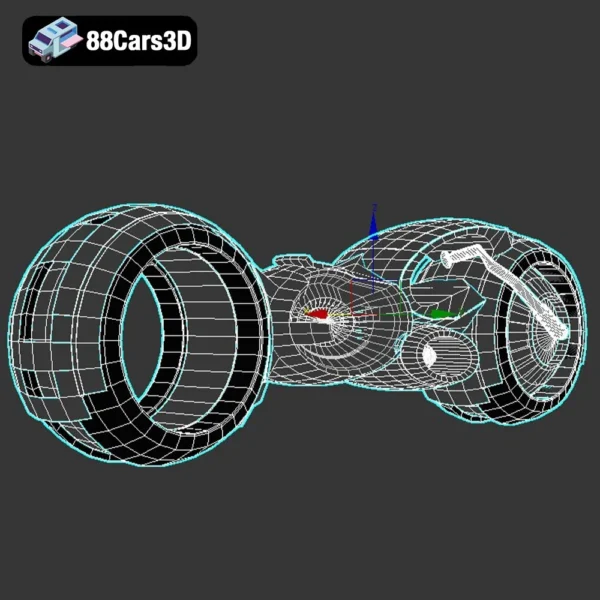 Modern Electric Motorcycle 3D Model