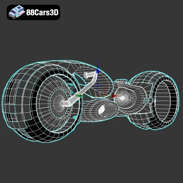 Modern Electric Motorcycle 3D Model