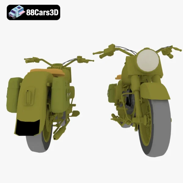 mototsikly-old-motorcycle-world-war-006 WWII Military Motorcycle 3D Model