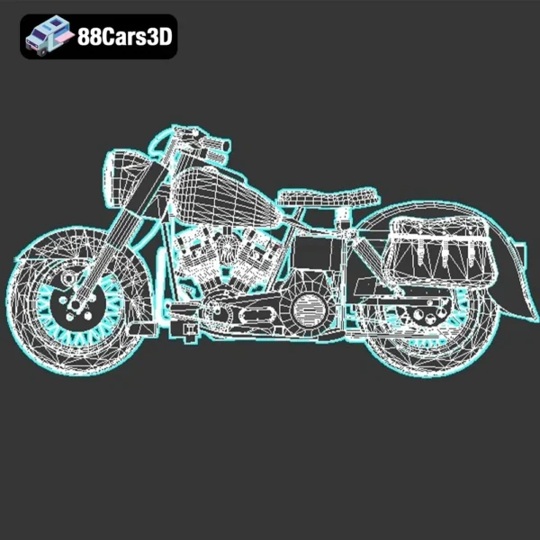 mototsikly-old-motorcycle-world-war-007 WWII Military Motorcycle 3D Model