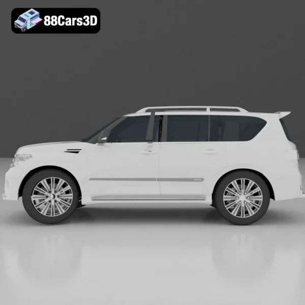 Patrol Vehicle 3D Model Rugged Off-Road SUV
