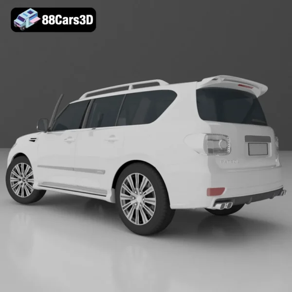 Patrol Vehicle 3D Model Rugged Off-Road SUV