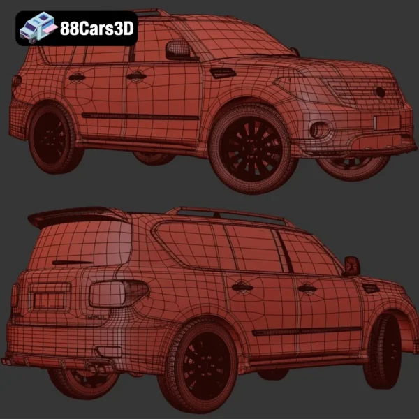 Patrol Vehicle 3D Model Rugged Off-Road SUV