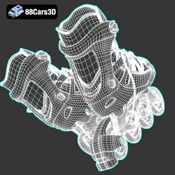 Larsen Rollerblades 3D Model