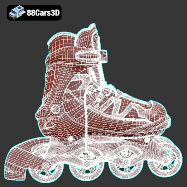 Larsen Rollerblades 3D Model