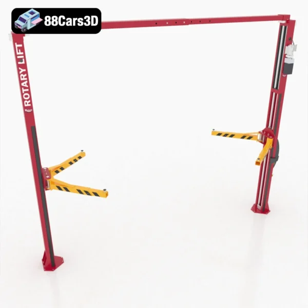 Rotary Vehicle Lift Automotive Workshop Equipment 3D Model