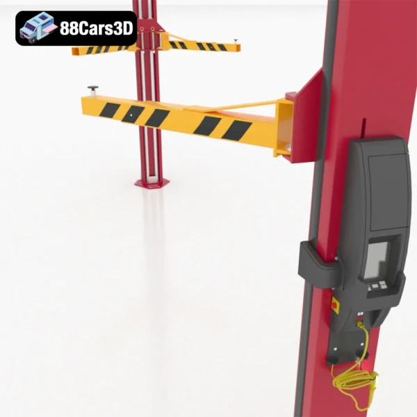 Rotary Vehicle Lift Automotive Workshop Equipment 3D Model