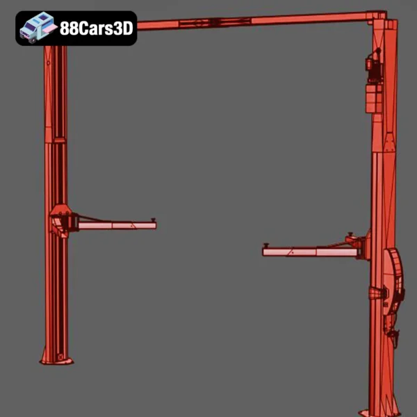 Rotary Vehicle Lift Automotive Workshop Equipment 3D Model