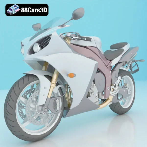 Sportbike (Version 2) 3D Model