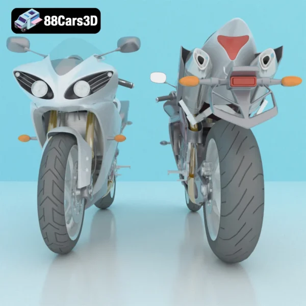 Sportbike (Version 2) 3D Model