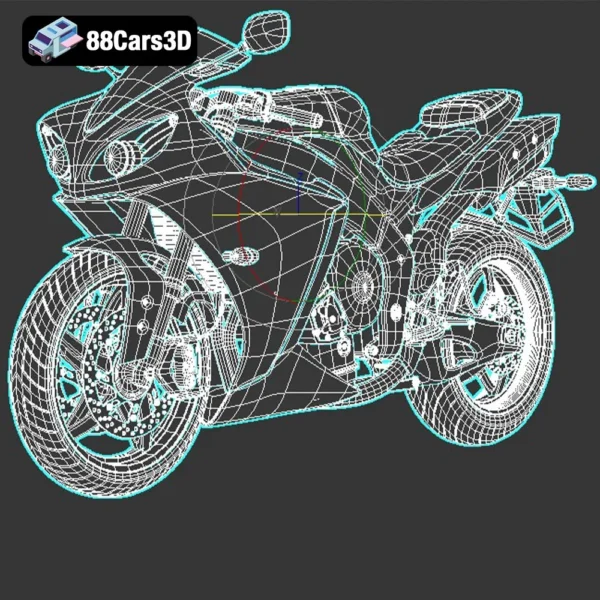 Sportbike (Version 2) 3D Model