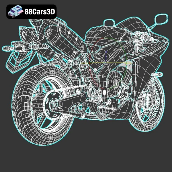 Sportbike (Version 2) 3D Model