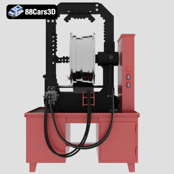 stand for editing cast discs-002 Stand for Editing Cast Discs Industrial Workshop Equipment 3D Model