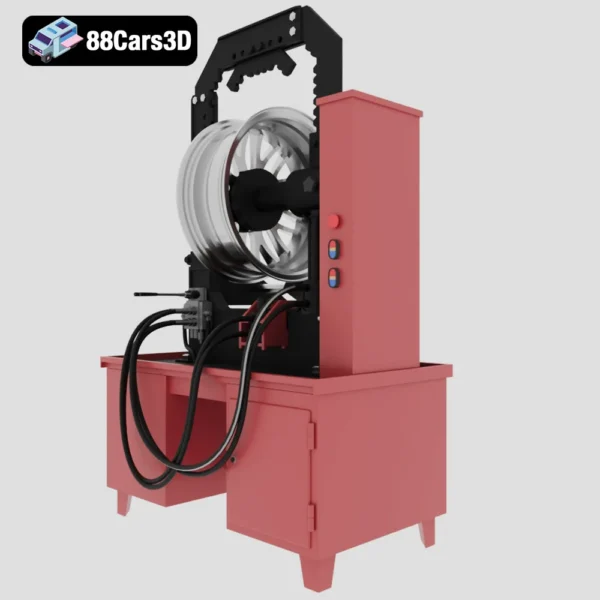 stand for editing cast discs-003 Stand for Editing Cast Discs Industrial Workshop Equipment 3D Model