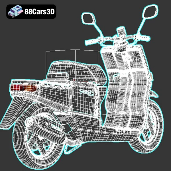 Scooter 3D Model Versatile Urban Mobility Vehicle