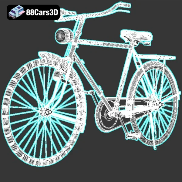 Vintage Gazelle Bicycle 3D Model