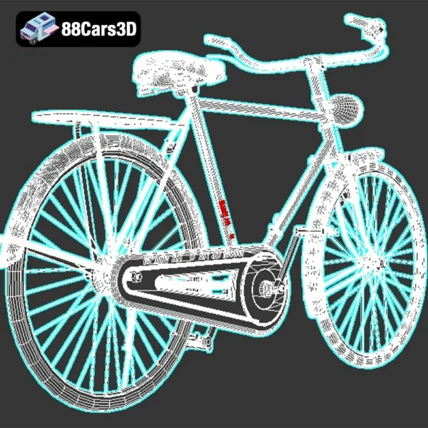 Vintage Gazelle Bicycle 3D Model
