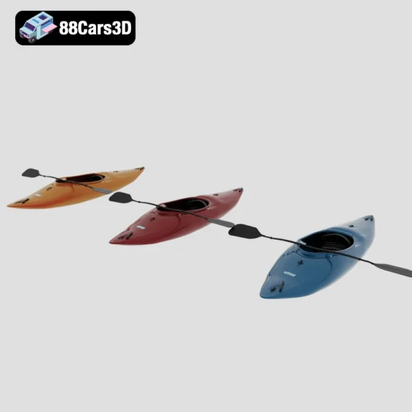 Winner Kayak Storm Sport Kayak 3D Model