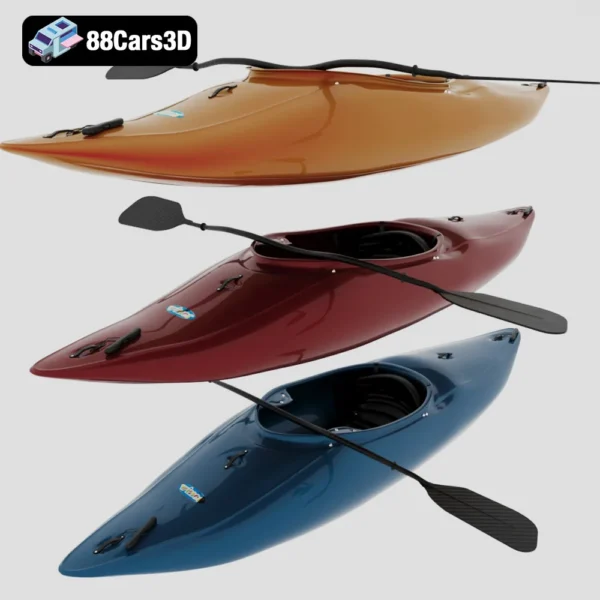 Winner Kayak Storm Sport Kayak 3D Model