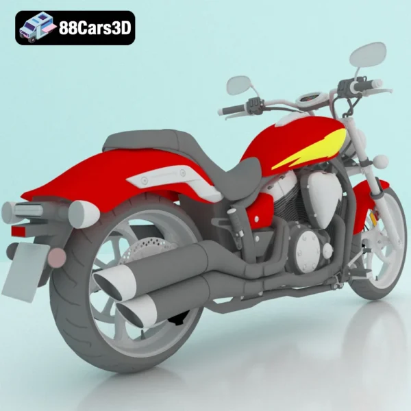 2012 Yamaha Stryker 3D Model