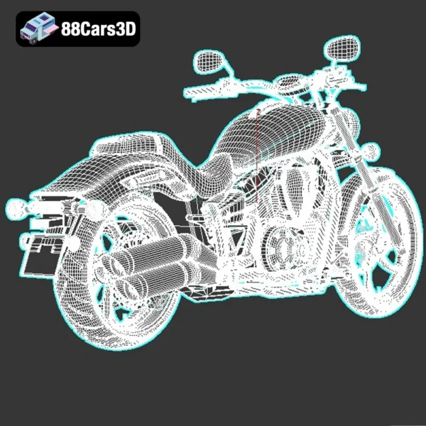 2012 Yamaha Stryker 3D Model