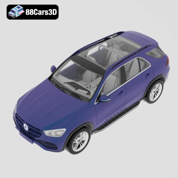 2020_Mercedes_Benz_GLE-004 2020 Mercedes-Benz GLE 3D Model Premium Midsize SUV for Rendering