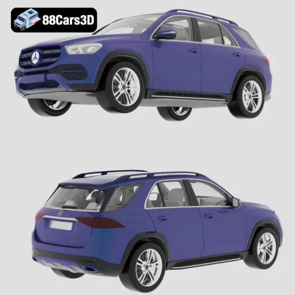 2020_Mercedes_Benz_GLE-006 2020 Mercedes-Benz GLE 3D Model Premium Midsize SUV for Rendering
