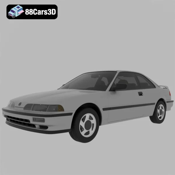Acura Integra DB1 Coupe 1991 3D Model Classic JDM Compact