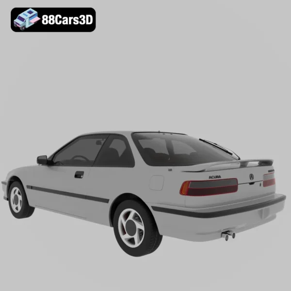 Acura Integra DB1 Coupe 1991 3D Model Classic JDM Compact