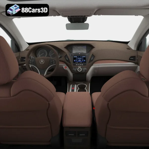 Acura_MDX_(Mk3)_(YD3)_2017-006 Acura MDX YD3 2017 3D Model with HQ Interior Luxury SUV