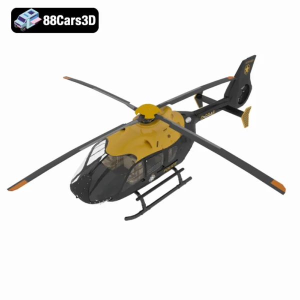 Airbus Helicopter H135-004 Airbus Helicopter H135 3D Model Multi-Role Light Helicopter