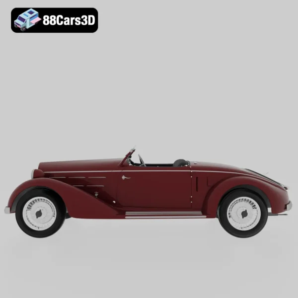 Alfa Romeo 6C 2300 S Touring Pescara Spider 1935 3D Model – Classic