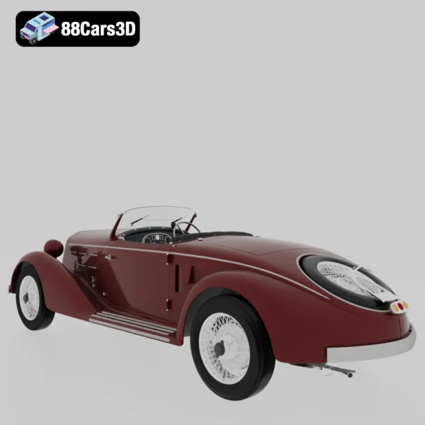 Alfa Romeo 6C 2300 S Touring Pescara Spider 1935 3D Model – Classic