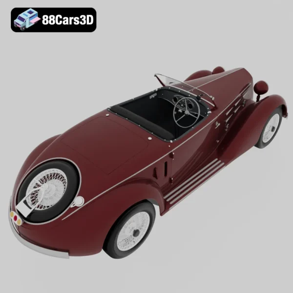 Alfa Romeo 6C 2300 S Touring Pescara Spider 1935 3D Model – Classic