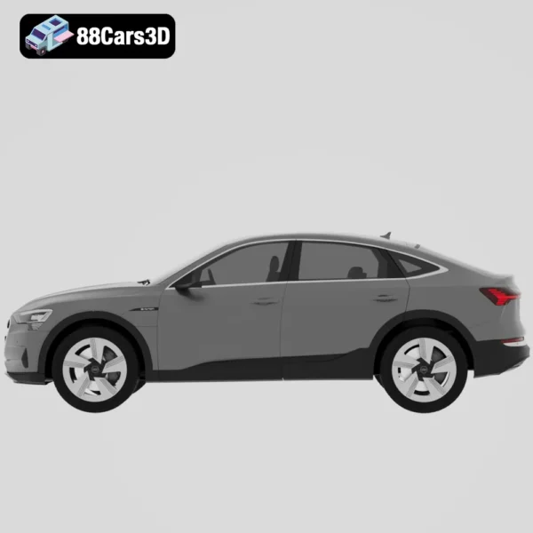 Audi e‑tron Sportback-002 Audi e tron Sportback 3D Model Electric Luxury SUV for Rendering