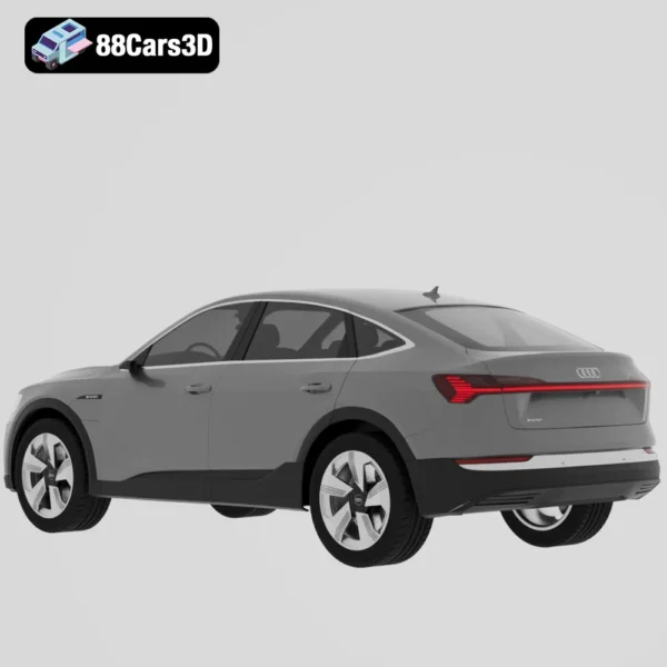 Audi e‑tron Sportback-003 Audi e tron Sportback 3D Model Electric Luxury SUV for Rendering