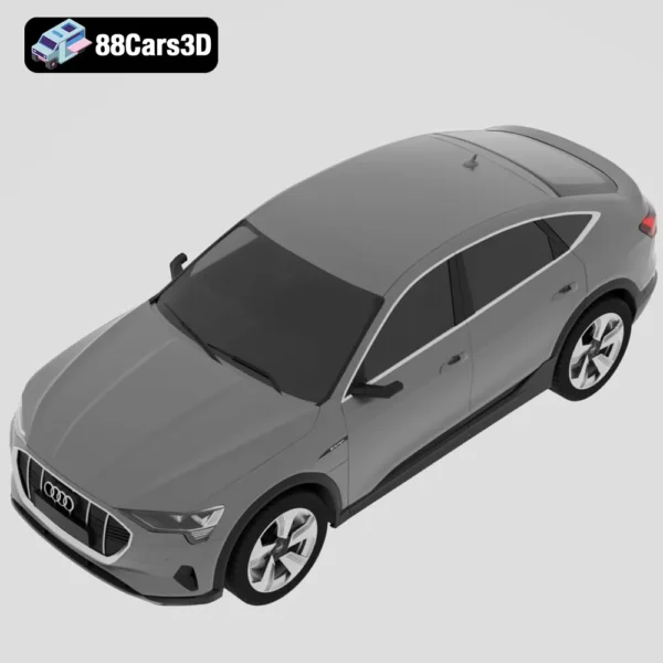 Audi e‑tron Sportback-004 Audi e tron Sportback 3D Model Electric Luxury SUV for Rendering