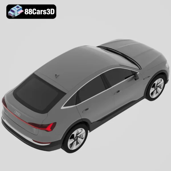 Audi e‑tron Sportback-005 Audi e tron Sportback 3D Model Electric Luxury SUV for Rendering