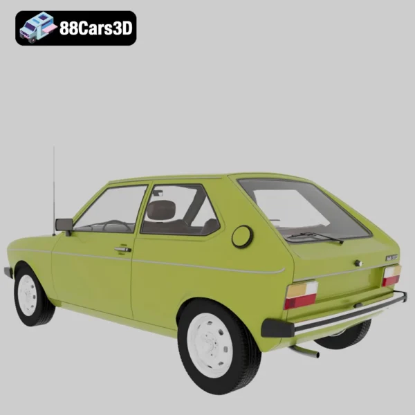 Audi_50_(Typ86)_1974-003 Audi 50 Typ 86 1974 3D Model Classic Compact Hatchback for Rendering